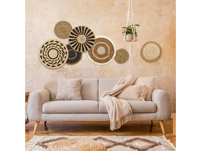 Ensemble de Décoration Murale Plateaux Chambre Amie Pièces de Décoration Faites Main