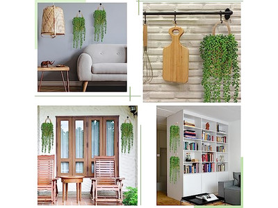 Décor Mural en Rotin Fait Main Accessoires de Décoration Maison et Vie